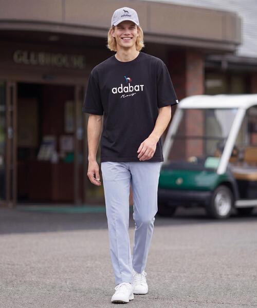 adabat(アダバット)の「【ADABAT NAVY】接触冷感/抗菌防臭/消臭 アイスクリアコットン半袖ロゴT(Tシャツ/カットソー・メンズ・ブラウン系その他/ブラック/ネイビー/ピンク/ホワイト・50/48/46)」の16枚目の写真