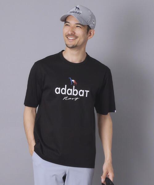adabat(アダバット)の「【ADABAT NAVY】接触冷感/抗菌防臭/消臭 アイスクリアコットン半袖ロゴT(Tシャツ/カットソー・メンズ・ブラウン系その他/ブラック/ネイビー/ピンク/ホワイト・50/48/46)」の17枚目の写真