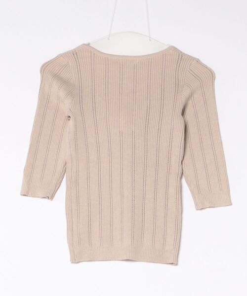 M DOLLY(エムドリー)の「Ribbon lace flora layered knit tops/リボンレースフローラ レイヤードニットトップス(ニット/セーター・レディース・ベージュ・S/M)」の12枚目の写真
