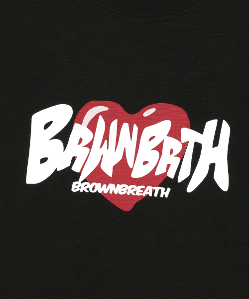 BROWNBREATH(ブラウンブレス)の「W HEART LOGO TEE - BLACK(Tシャツ/カットソー・レディース・その他・SMALL/MEDIUM)」の4枚目の写真