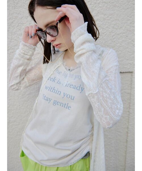 :ETHROF(イーサオブ)の「LAYERED-LIKE CAMOUFLAGE RIB TANKTOP(キャミソール・レディース・グレー・MEDIUM)」の8枚目の写真