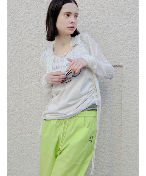 :ETHROF(イーサオブ)の「LAYERED-LIKE CAMOUFLAGE RIB TANKTOP(キャミソール・レディース・グレー・MEDIUM)」の9枚目の写真