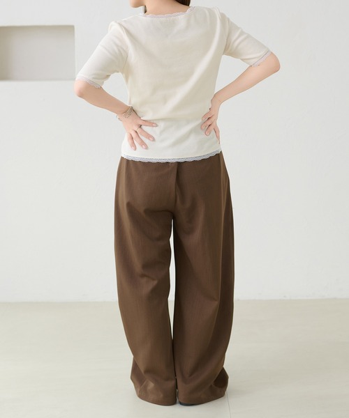 apres jour clair(アプレジュールクレア)の「【apres jour clair】アソートヘンリーネックトップス(Tシャツ/カットソー・レディース・ネイビー/アイボリー/杢グレー/ホワイト系その他2・フリー/X-LARGE)」の10枚目の写真