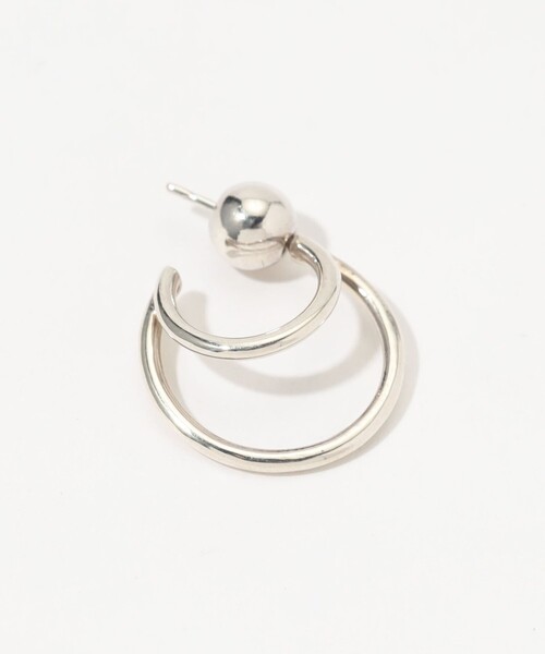 SOPHIE BUHAI（ソフィーブハイ）の「SOPHIE BUHAI Small Double Layered ピアス（ピアス（両耳用）・レディース・シルバー・FREE）」の3枚目の写真