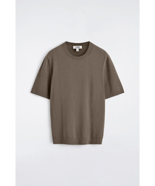 COS(コス)の「コットンニットTシャツ(ニット/セーター・メンズ・ブルー/ライトブラウン・L/XL/XS/S/M)」の7枚目の写真