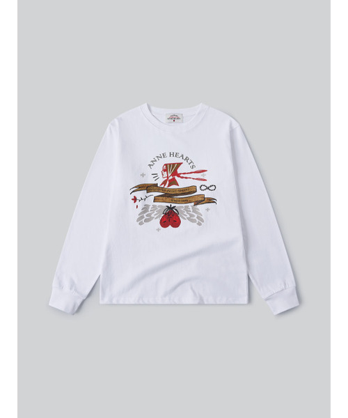 ANNEHEARTS(アンハーツ)の「Bandena Muse Long Sleeve_WHITE(Tシャツ/カットソー・レディース・その他・FREE)」の2枚目の写真