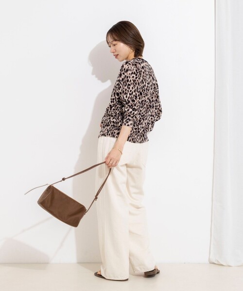 Rie Miller（リエミラー）の「《手洗い可能》レオパードプリントクルーカーディガン（カーディガン/ボレロ・レディース・ブラック系その他3/ベージュ系その他3・38）」の22枚目の写真