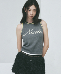 NICOLE RIBBED SLEEVELESS TOP_CHARCOAL