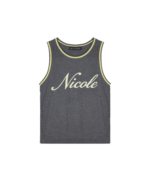NICK&NICOLE(ニックアンドニコール)の「NICOLE RIBBED SLEEVELESS TOP_CHARCOAL(Tシャツ/カットソー・レディース・その他・FREE)」の4枚目の写真