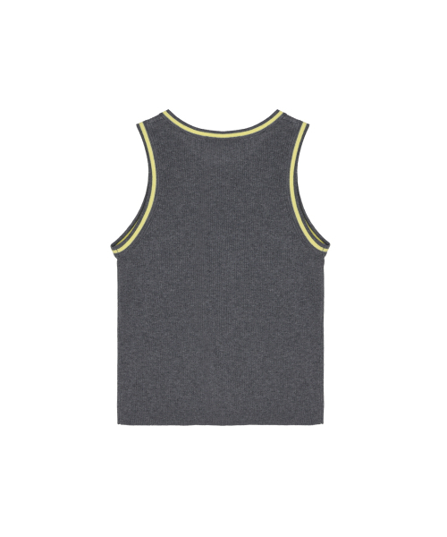 NICK&NICOLE(ニックアンドニコール)の「NICOLE RIBBED SLEEVELESS TOP_CHARCOAL(Tシャツ/カットソー・レディース・その他・FREE)」の5枚目の写真