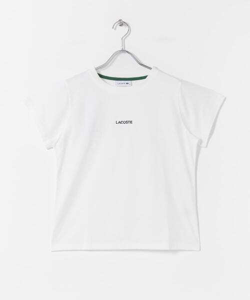 LACOSTE(ラコステ)の「LACOSTE コンパクトブランドネームロゴTシャツ(Tシャツ/カットソー・レディース・ブラック系その他/ホワイト系その他/グリーン系その他・36)」の4枚目の写真