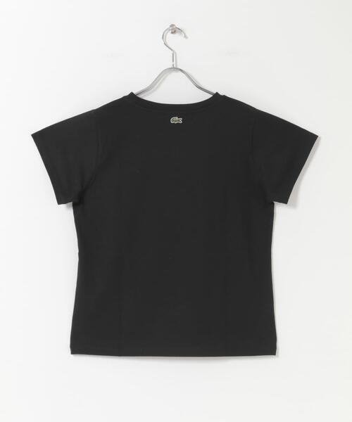 LACOSTE(ラコステ)の「LACOSTE コンパクトブランドネームロゴTシャツ(Tシャツ/カットソー・レディース・ブラック系その他/ホワイト系その他/グリーン系その他・36)」の8枚目の写真
