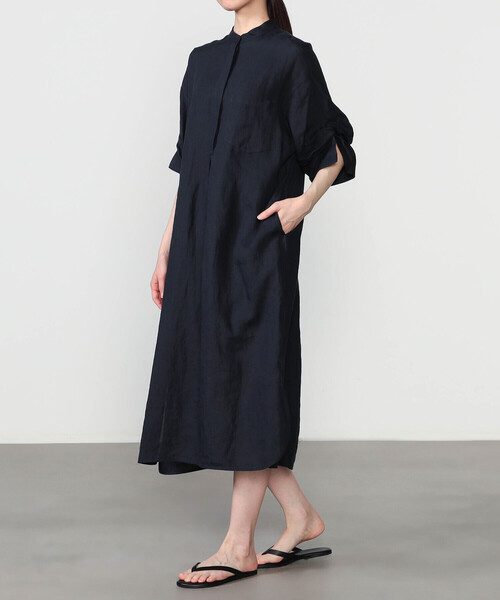 TICCA |〈別注〉リネン ツイストスリーブワンピース WOMEN（ワンピース