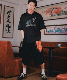 Wing Logo Bermuda Pants Black