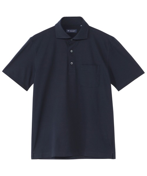 TOKYO SHIRTS(トウキョウシャツ)の「ビズポロ クールタッチコットン 綿100% 半袖ポロシャツ(ポロシャツ・メンズ・ネイビー・M/L/LL/XL)」の1枚目の写真