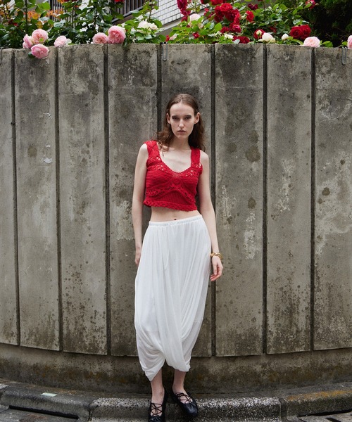 MAISON SPECIAL(メゾンスペシャル)の「2WAY drape skirt/2WAYドレープスカート(スカート・レディース・ブラック/ホワイト・36/38)」の10枚目の写真