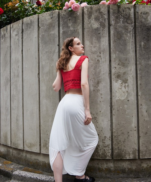 MAISON SPECIAL(メゾンスペシャル)の「2WAY drape skirt/2WAYドレープスカート(スカート・レディース・ブラック/ホワイト・36/38)」の13枚目の写真