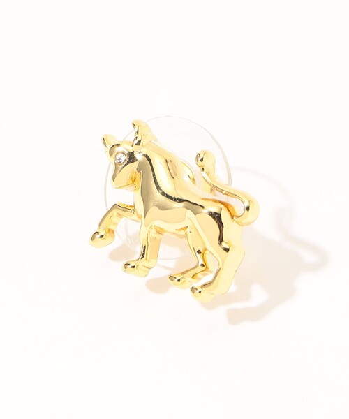 Lele Sadoughi（レレサドイ）の「LELE SADOUGHI TAURUS ZODIAC ピアス（ピアス（両耳用）・レディース・ゴールド・FREE）」の2枚目の写真