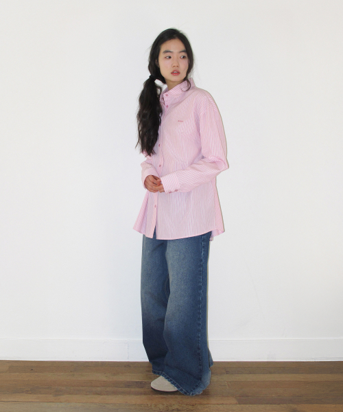 AMESWORLDWIDE（アメスワールドワイド）の「FLARED DENIM PANTS BLUE（デニムパンツ・レディース・その他・MEDIUM/LARGE/SMALL）」の5枚目の写真