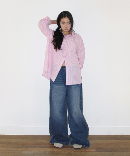 AMESWORLDWIDE（アメスワールドワイド）の「FLARED DENIM PANTS BLUE（デニムパンツ・レディース・その他・MEDIUM/LARGE/SMALL）」の6枚目の写真