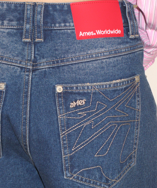 AMESWORLDWIDE（アメスワールドワイド）の「FLARED DENIM PANTS BLUE（デニムパンツ・レディース・その他・MEDIUM/LARGE/SMALL）」の7枚目の写真