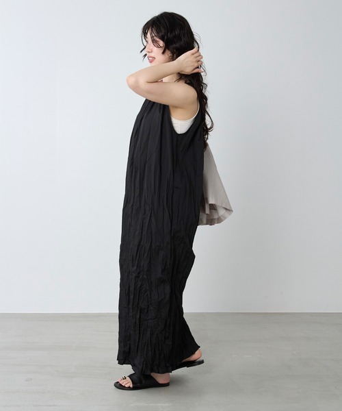le(ル)の「【le】シャーリングワンピース-WRINKLED SHIRRING OPS(ワンピース・レディース・ブラック・FREE)」の7枚目の写真