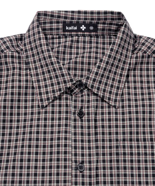 kaifai（カイファイ）の「フラットチェックシャツ（レッド）K26QB225（シャツ/ブラウス・レディース・その他・MEDIUM/LARGE）」の5枚目の写真
