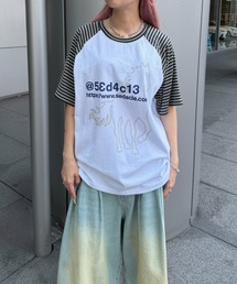 sedacle（セダクル）の「ラグランボーダーTEE（Tシャツ/カットソー）」