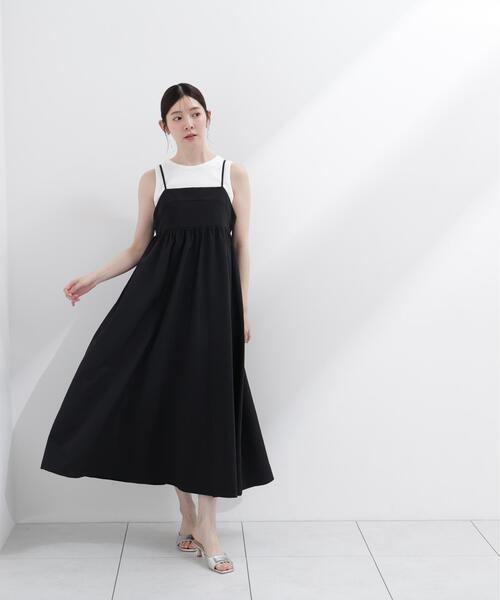 PROPORTION BODY DRESSING(プロポーションボディドレッシング)の「カットドッキングキャミワンピース / 1216240600(ワンピース・レディース・ブラック/ピンク/ダークグレー・MEDIUM/P/S/SMALL)」の5枚目の写真