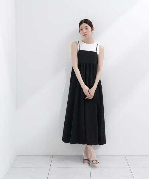 PROPORTION BODY DRESSING(プロポーションボディドレッシング)の「カットドッキングキャミワンピース / 1216240600(ワンピース・レディース・ブラック/ピンク/ダークグレー・MEDIUM/P/S/SMALL)」の6枚目の写真