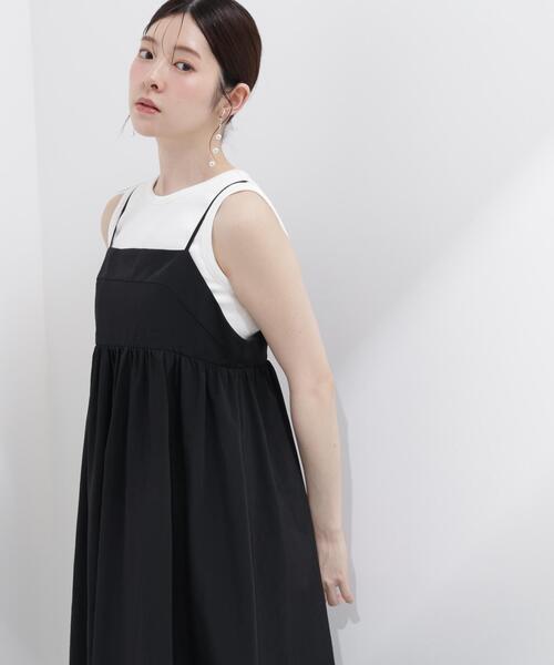PROPORTION BODY DRESSING(プロポーションボディドレッシング)の「カットドッキングキャミワンピース / 1216240600(ワンピース・レディース・ブラック/ピンク/ダークグレー・MEDIUM/P/S/SMALL)」の8枚目の写真
