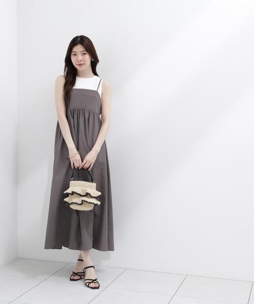 PROPORTION BODY DRESSING(プロポーションボディドレッシング)の「カットドッキングキャミワンピース / 1216240600(ワンピース・レディース・ブラック/ピンク/ダークグレー・MEDIUM/P/S/SMALL)」の15枚目の写真