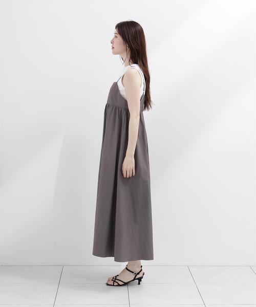 PROPORTION BODY DRESSING(プロポーションボディドレッシング)の「カットドッキングキャミワンピース / 1216240600(ワンピース・レディース・ブラック/ピンク/ダークグレー・MEDIUM/P/S/SMALL)」の18枚目の写真