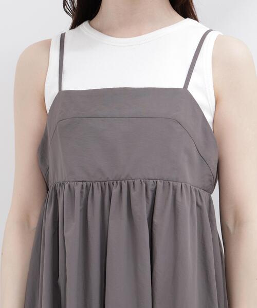 PROPORTION BODY DRESSING(プロポーションボディドレッシング)の「カットドッキングキャミワンピース / 1216240600(ワンピース・レディース・ブラック/ピンク/ダークグレー・MEDIUM/P/S/SMALL)」の20枚目の写真