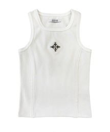 BLR BLUER（ビーエルアールブラー）の「【BLR BLUER】Logo Rivet Sleeveless / 【ビーエルアール ブラー】ロゴリベットタンクトップ（タンクトップ）」