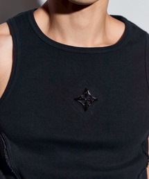 BLR BLUER（ビーエルアールブラー）の「【BLR BLUER】Logo Rivet Sleeveless / 【ビーエルアール ブラー】ロゴリベットタンクトップ（タンクトップ）」