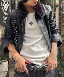 BLR BLUER（ビーエルアールブラー）の「【BLR BLUER】Logo Rivet Sleeveless / 【ビーエルアール ブラー】ロゴリベットタンクトップ（タンクトップ）」