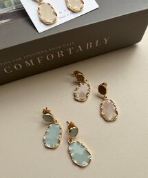 Chez toi | ニュアンスドロップピアス(ネックレス)