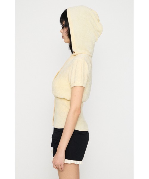 LAGUA GEM（ラグアジェム）の「PUFF SLEEVE HOODIE トップス（ニット/セーター・レディース・ライトブルー/オフホワイト/チャコールグレー・FREE）」の17枚目の写真