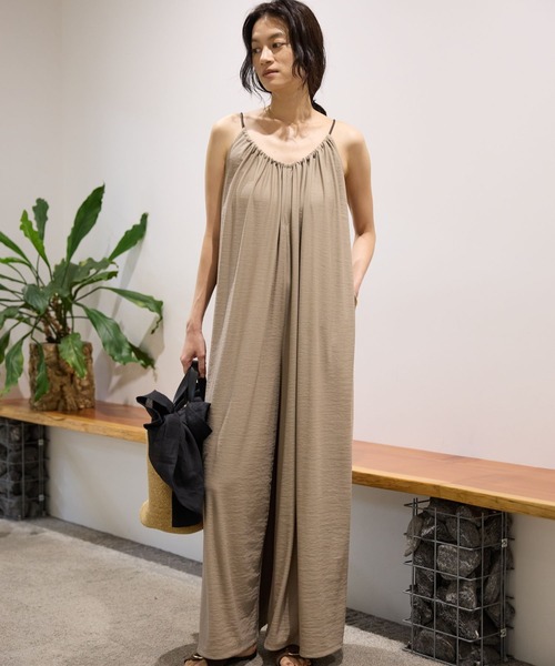 BABYLONE（バビロン）の「ショルダーコードオールインワン（つなぎ/オールインワン・レディース・ブラック/ベージュ・フリー）」の8枚目の写真