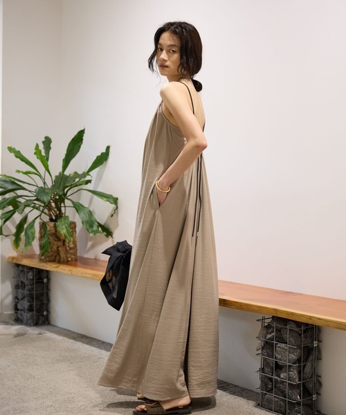 BABYLONE（バビロン）の「ショルダーコードオールインワン（つなぎ/オールインワン・レディース・ブラック/ベージュ・フリー）」の9枚目の写真