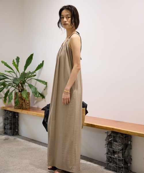 BABYLONE（バビロン）の「ショルダーコードオールインワン（つなぎ/オールインワン・レディース・ブラック/ベージュ・フリー）」の10枚目の写真