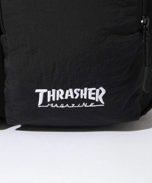 THRASHER（スラッシャー）の「【THRASHER/スラッシャー】ダブルポケット ショルダーバッグ（ショルダーバッグ・メンズ・ブラック系1/ブラック・FREE）」の10枚目の写真
