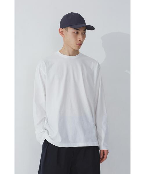 YLEVE(イレーヴ)の「Y / ORGANIC COTTON JERSEY L/S T(Tシャツ/カットソー・メンズ・ネイビー/ホワイト・1/4)」の2枚目の写真