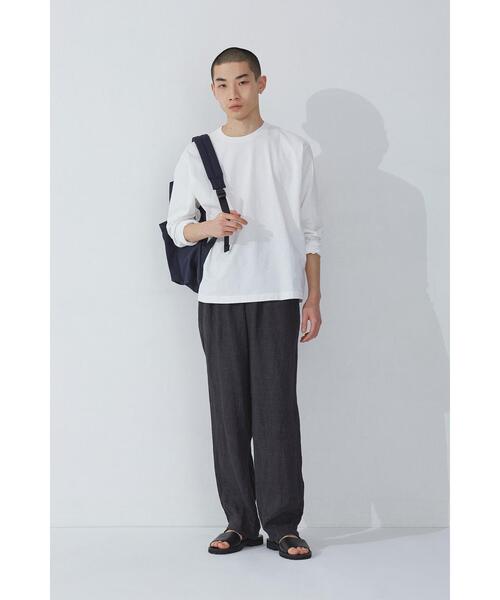 YLEVE(イレーヴ)の「Y / ORGANIC COTTON JERSEY L/S T(Tシャツ/カットソー・メンズ・ネイビー/ホワイト・1/4)」の19枚目の写真