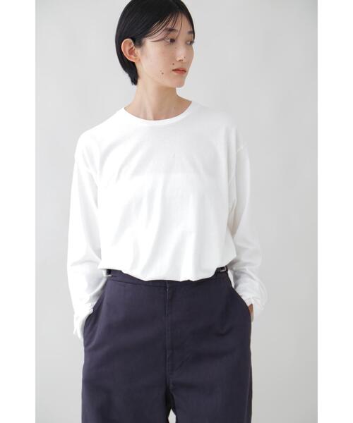 YLEVE(イレーヴ)の「Y / ORGANIC COTTON JERSEY L/S T(Tシャツ/カットソー・メンズ・ネイビー/ホワイト・1/4)」の18枚目の写真