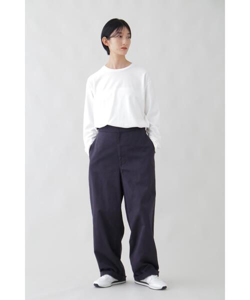 YLEVE(イレーヴ)の「Y / ORGANIC COTTON JERSEY L/S T(Tシャツ/カットソー・メンズ・ネイビー/ホワイト・1/4)」の16枚目の写真