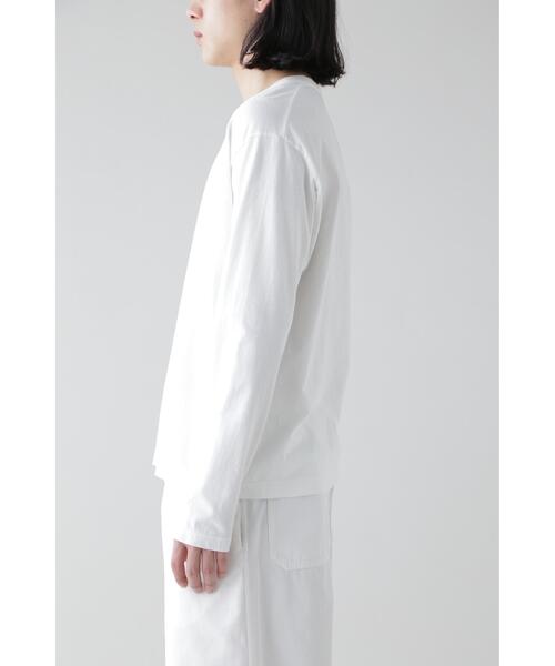 YLEVE(イレーヴ)の「Y / ORGANIC COTTON JERSEY L/S T(Tシャツ/カットソー・メンズ・ネイビー/ホワイト・1/4)」の9枚目の写真