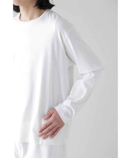 YLEVE(イレーヴ)の「Y / ORGANIC COTTON JERSEY L/S T(Tシャツ/カットソー・メンズ・ネイビー/ホワイト・1/4)」の6枚目の写真