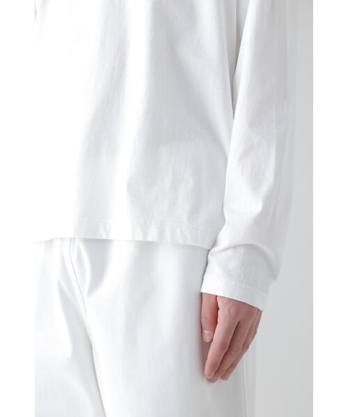 YLEVE(イレーヴ)の「Y / ORGANIC COTTON JERSEY L/S T(Tシャツ/カットソー・メンズ・ネイビー/ホワイト・1/4)」の5枚目の写真